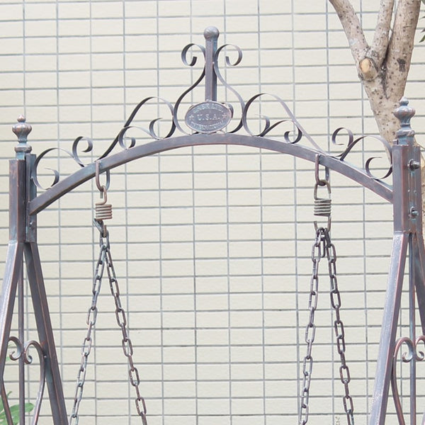 Iron Swing Chair "Bordeaux" in Bronze