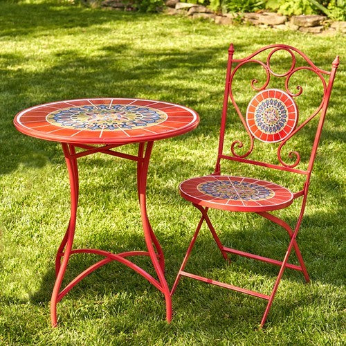 "Paris II" Mosaic Bistro Set