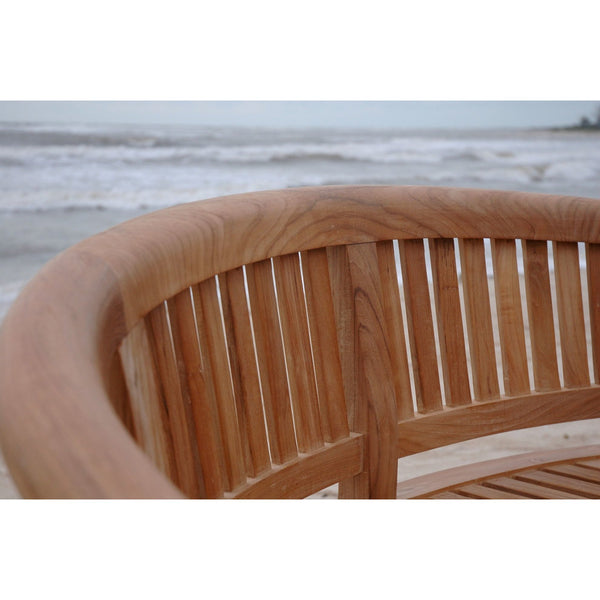Curve 3 Seater Bench Extra Thick Wood - BH-005CT