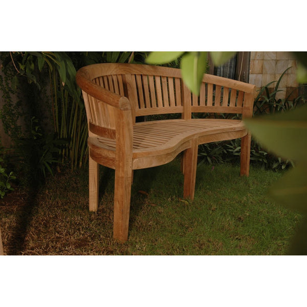 Curve 3 Seater Bench Extra Thick Wood - BH-005CT