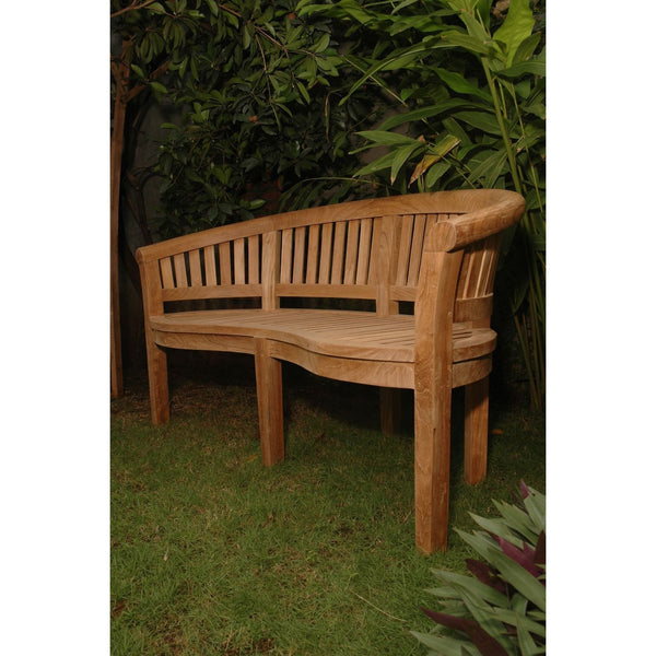 Curve 3 Seater Bench Extra Thick Wood - BH-005CT