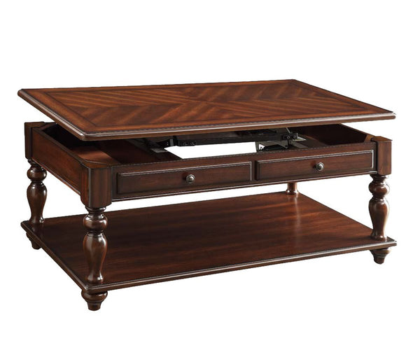 Stunning Coffee Table With Lift Top, Walnut Brown