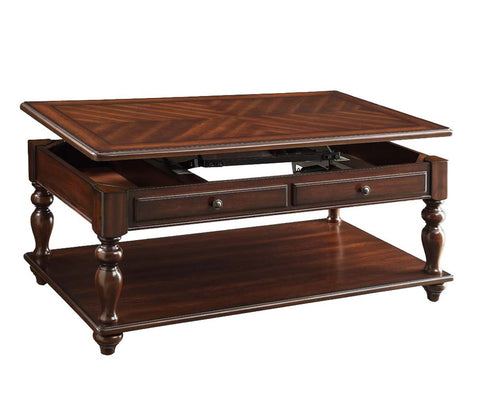 Stunning Coffee Table With Lift Top, Walnut Brown