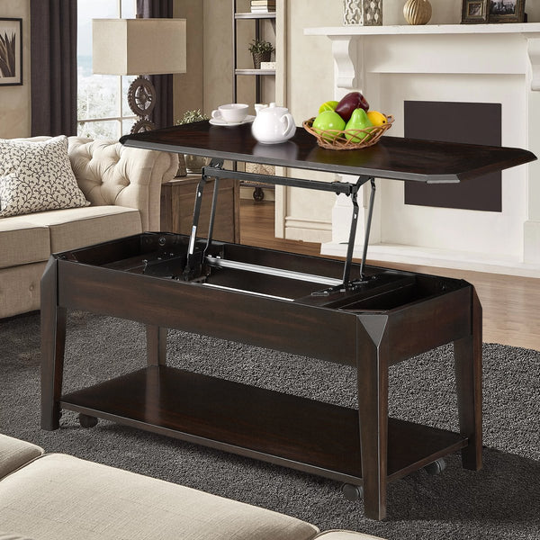 walnut finish Coffee Table, Brown