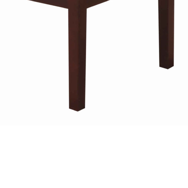 Wooden Coffee Table With Block Legs And Faux Marble Top, Brown And Beige - BM210209