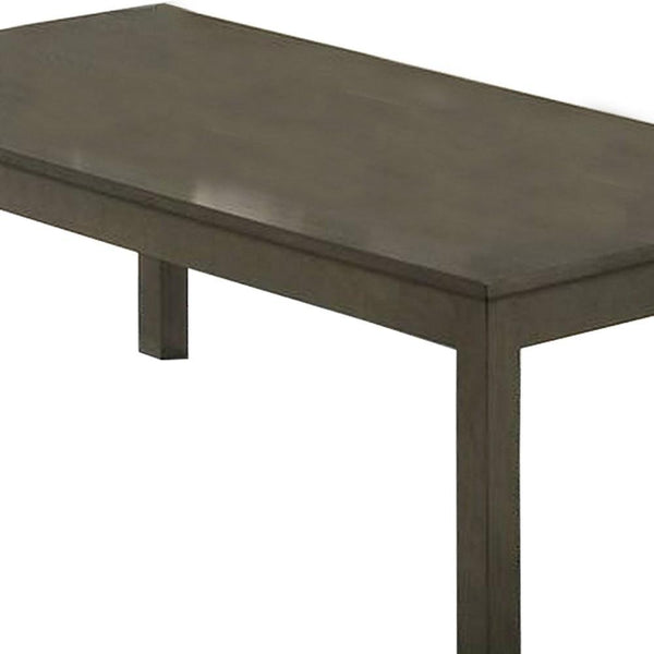 3 Piece Transitional Coffee Table And End Table With Block Legs, Gray - BM233095