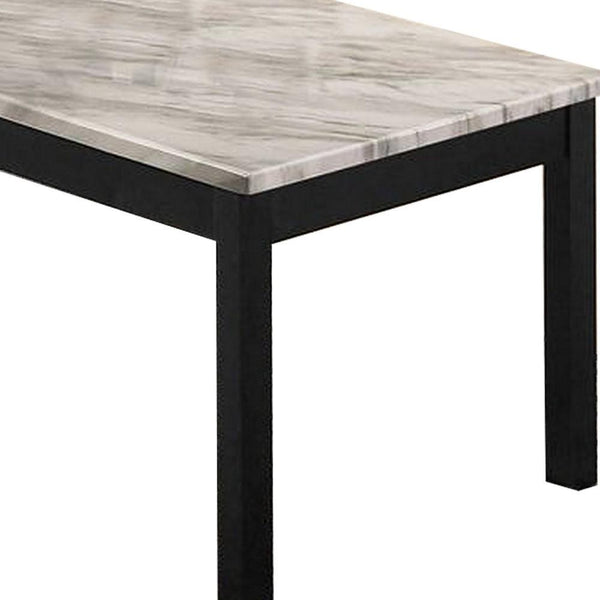 3 Piece Coffee Table And End Table With Faux Marble Top