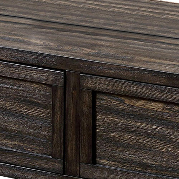 Lift Top Wooden Coffee Table With 2 Drawers, Brown - BM233799