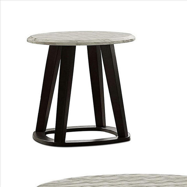 3 Piece Coffee Table Set With Faux Marble Top