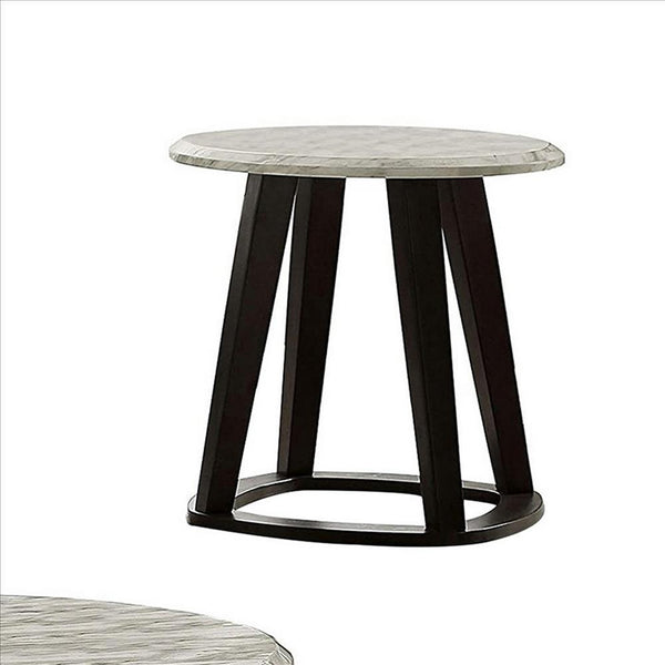 3 Piece Coffee Table Set With Faux Marble Top