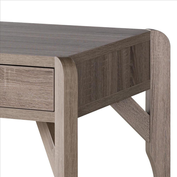 Coffee Table With 1 Wooden Drawer And 1 Open Shelf, Brown - BM240841
