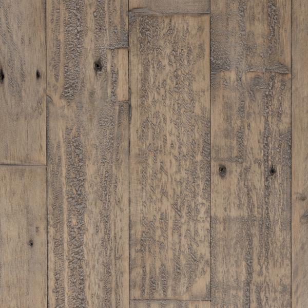 Handcrafted Reclaimed Wood Coffee Table With Grains, Weathered Gray