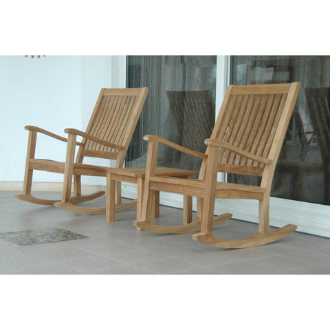 Del-Amo Bahama 3-Pieces Set with Square Side Table - Set-4