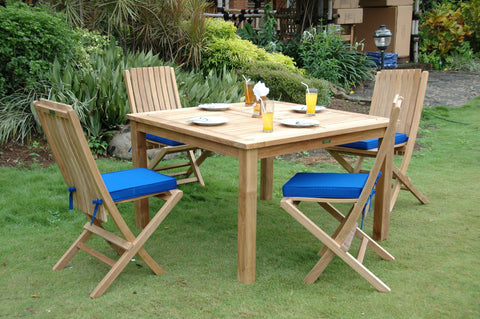 Windsor Comfort Chair 7-Pieces Folding Dining Set - Set-105A
