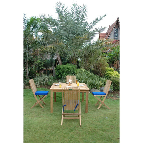 Windsor Comfort Chair 5-Pieces Folding Dining Set - Set-105B