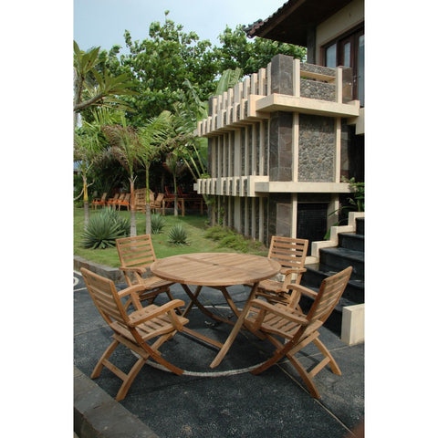 Andrew Bahama 5-Pieces Folding Dining Set - Set-109