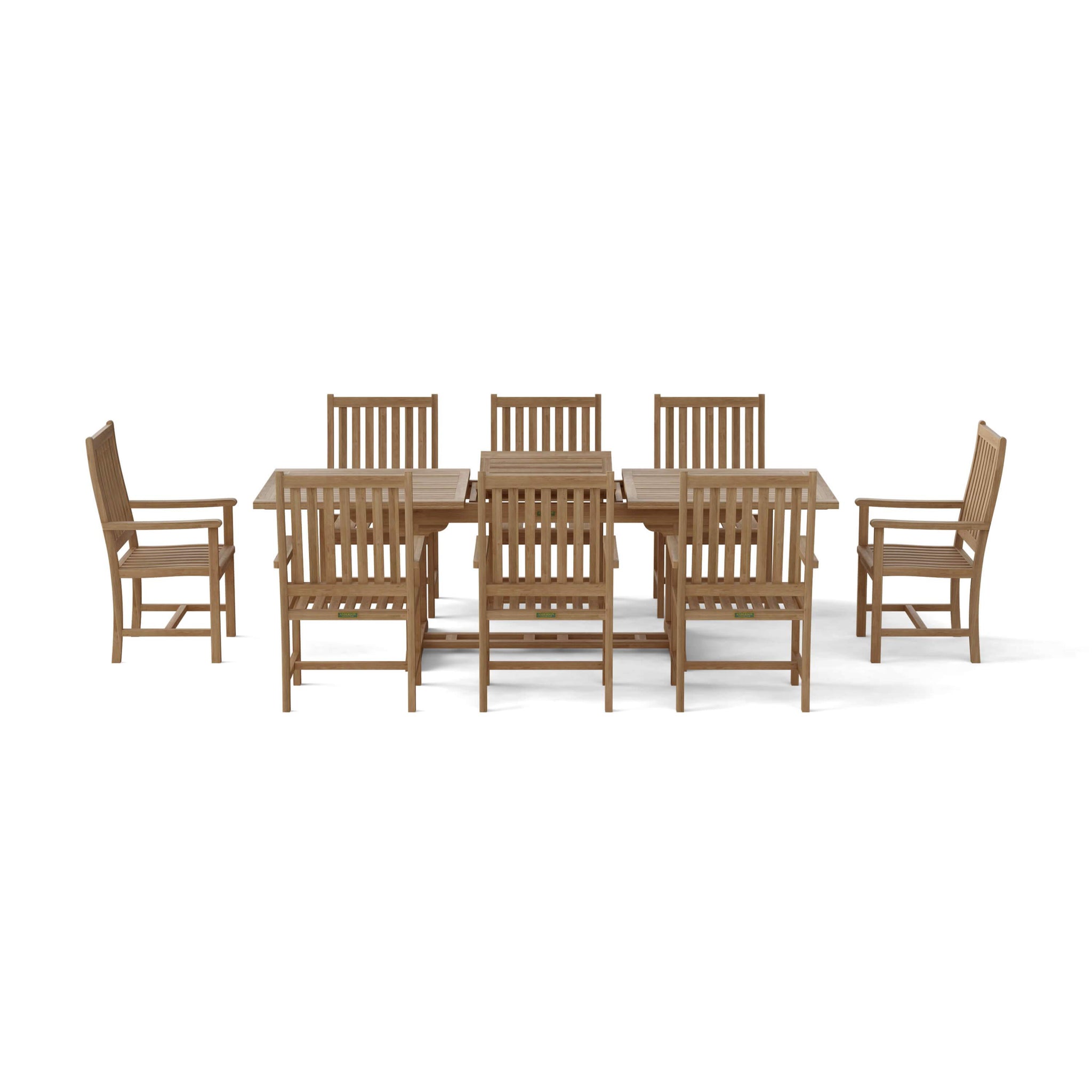 Bahama Wilshire Armchair 9-Pieces Extension Dining Set - Set-112A