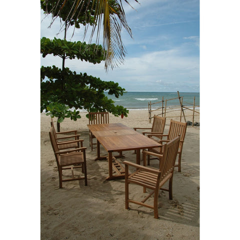 Bahama Wilshire Armchair 7-Pieces Extension Dining Set - Set-112B