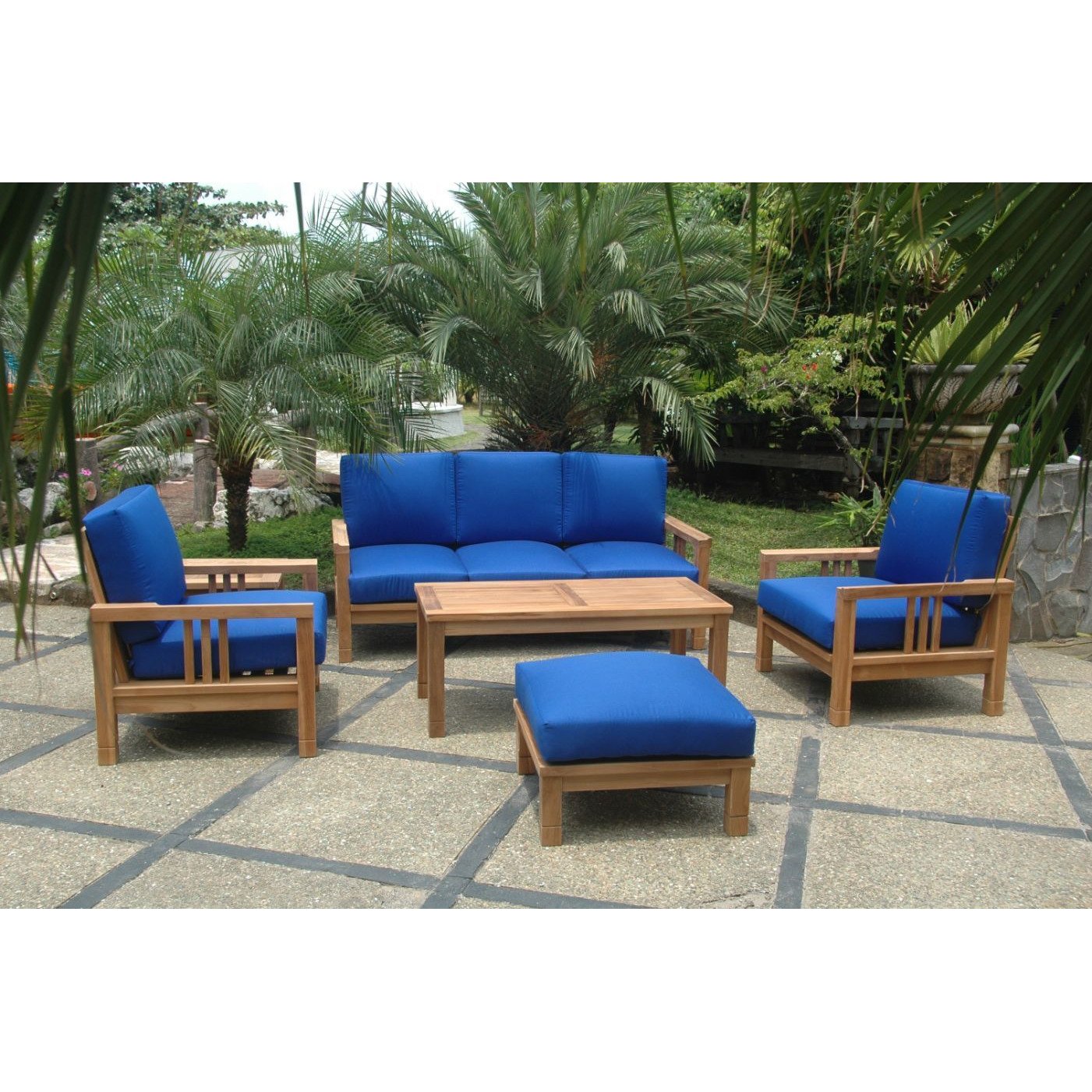 SouthBay Deep Seating 6-Pieces Conversation Set A - SET-253