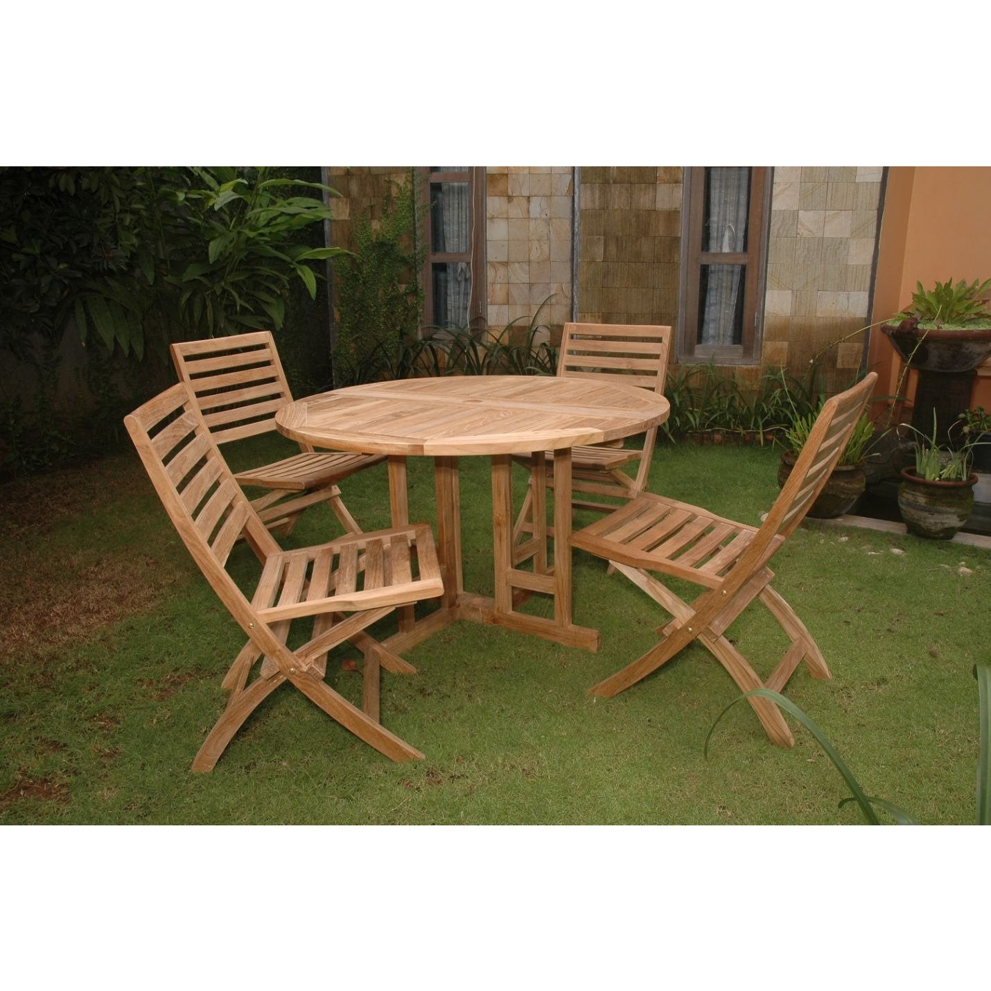 Andrew Butterfly Folding 5-pieces Dining Set - Set-35