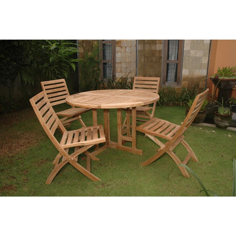 Andrew Butterfly Folding 5-pieces Dining Set - Set-35