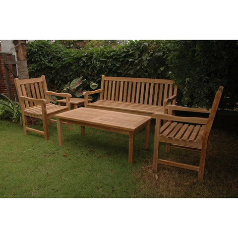 Classic 3-Seater 5-Pieces Conversation Set - Set-44