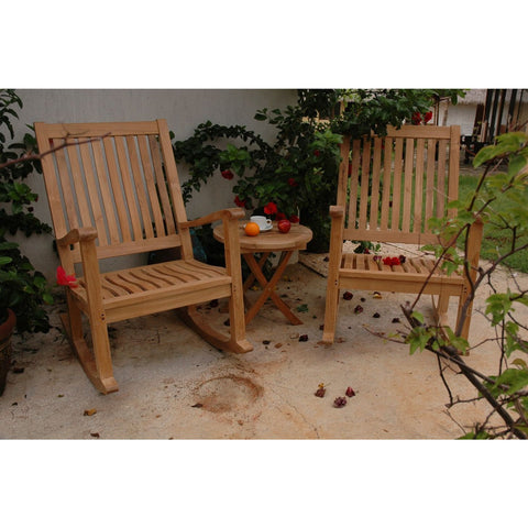 Del-Amo Bahama 3-Pieces Set with Folding Round Side Table - Set-47