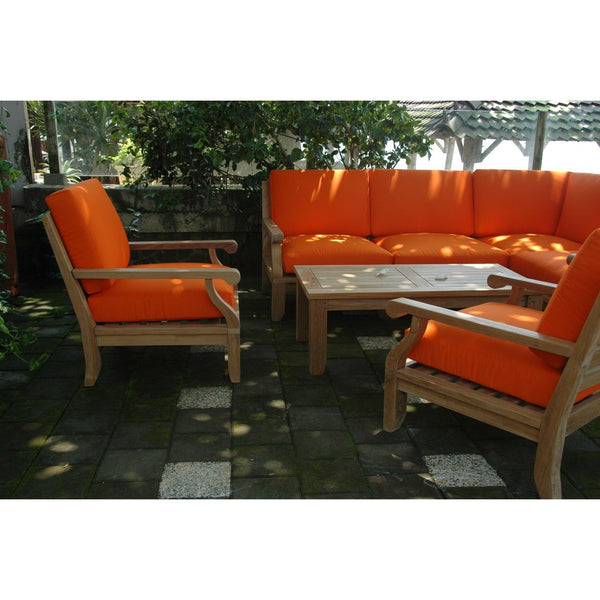 Riviera Luxe 7-Pieces Modular Set With Rectangular Table A - Set-93