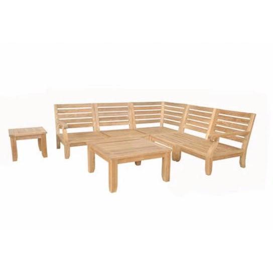 Riviera Luxe 7-Pieces Modular Set with Square Tables - Set-96