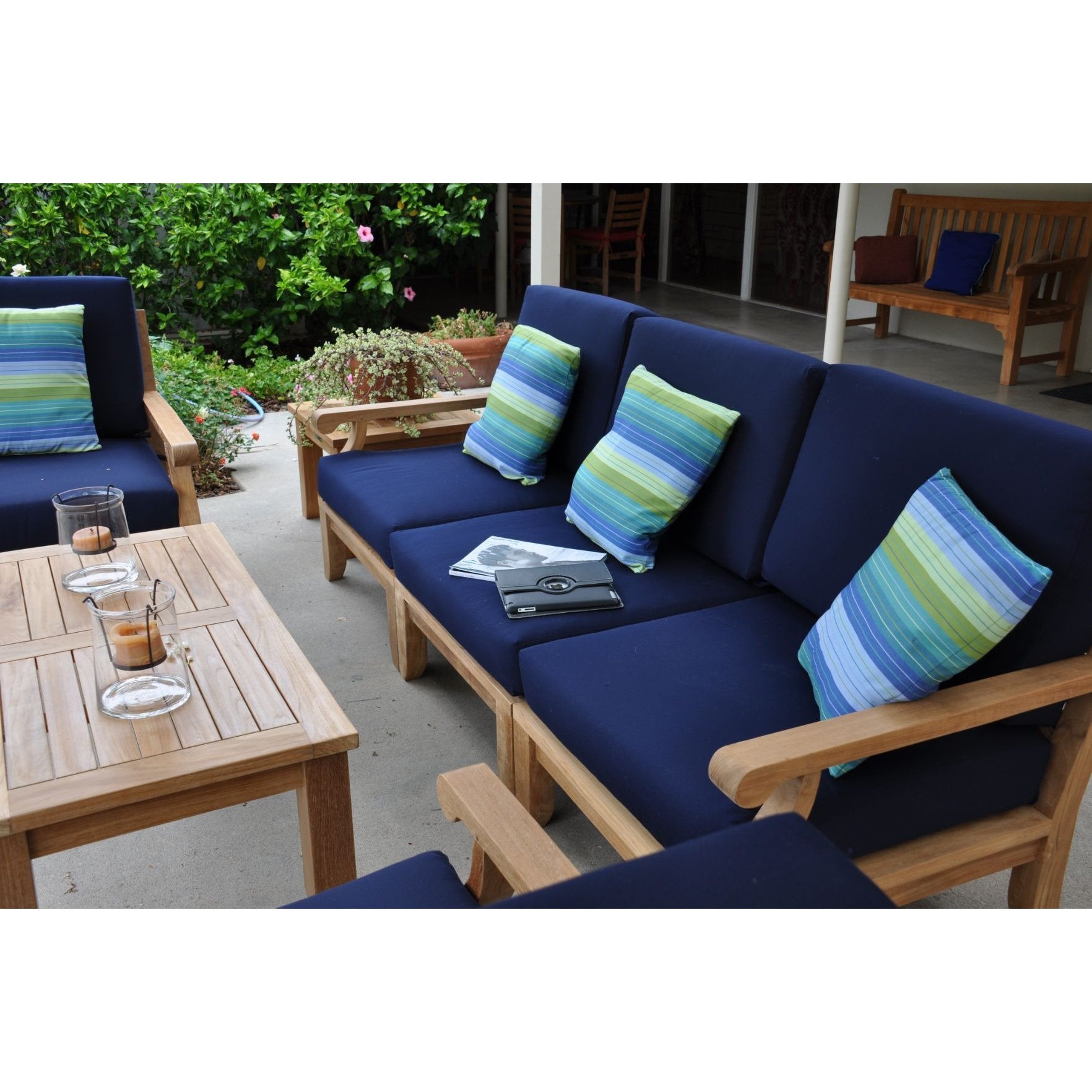 Riviera Luxe 7-Pieces Modular Set With Rectangular Table B - Set-97