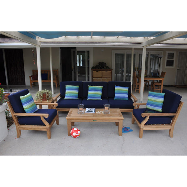 Riviera Luxe 7-Pieces Modular Set With Rectangular Table B - Set-97