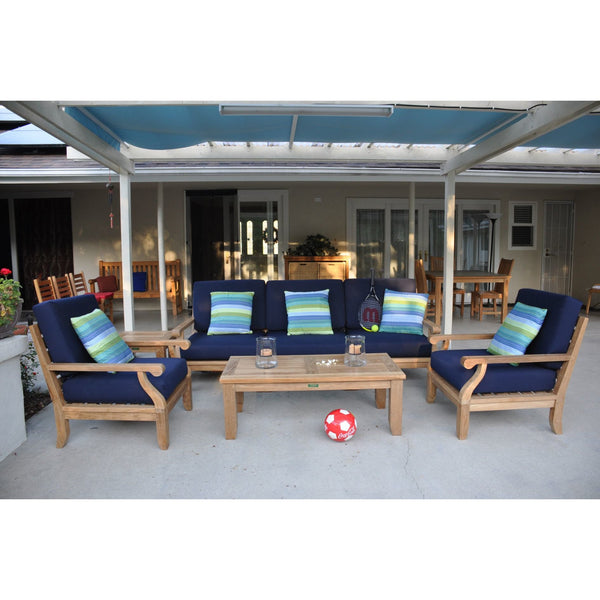 Riviera Luxe 7-Pieces Modular Set With Rectangular Table B - Set-97