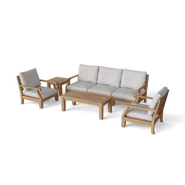 Riviera Luxe 7-Pieces Modular Set With Rectangular Table B - Set-97