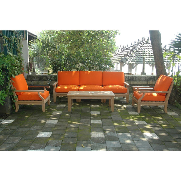 Riviera Luxe 7-Pieces Modular Set With Rectangular Table B - Set-97