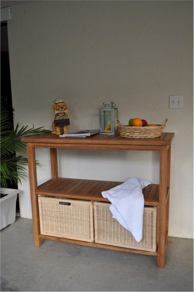 Towel Console w/ 2 Shelves Table - SPA-4720