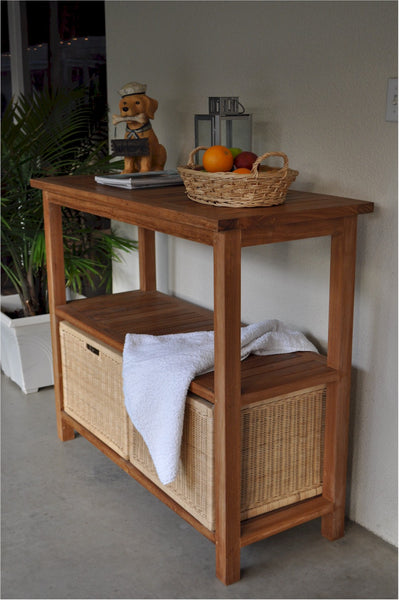 Towel Console w/ 2 Shelves Table - SPA-4720