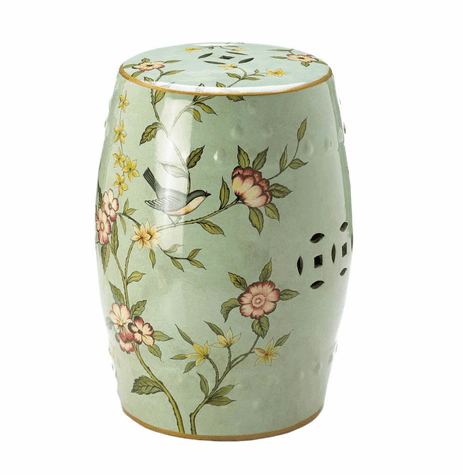 Floral Garden Decorative Stool