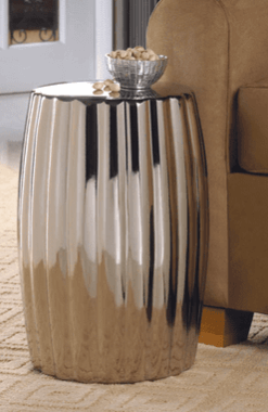 Silver Decorative Stool