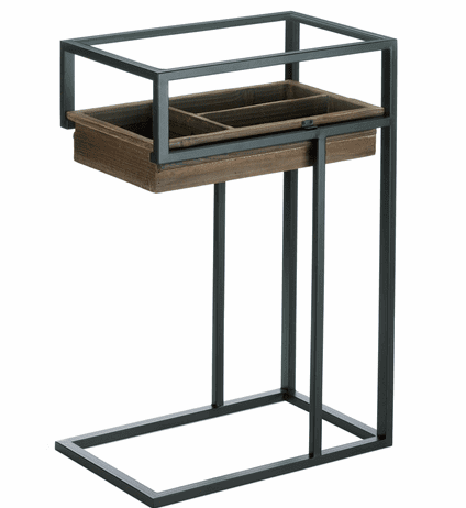 Side Table With Slide Out Drawer