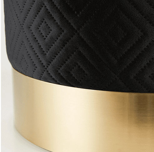 Green Velvet Stool