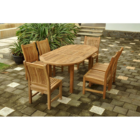 Bahama Sahara 7-Pieces 8' Rectangular Dining Set - Set-82