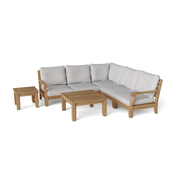Riviera Luxe 7-Pieces Modular Set with Square Tables - Set-96