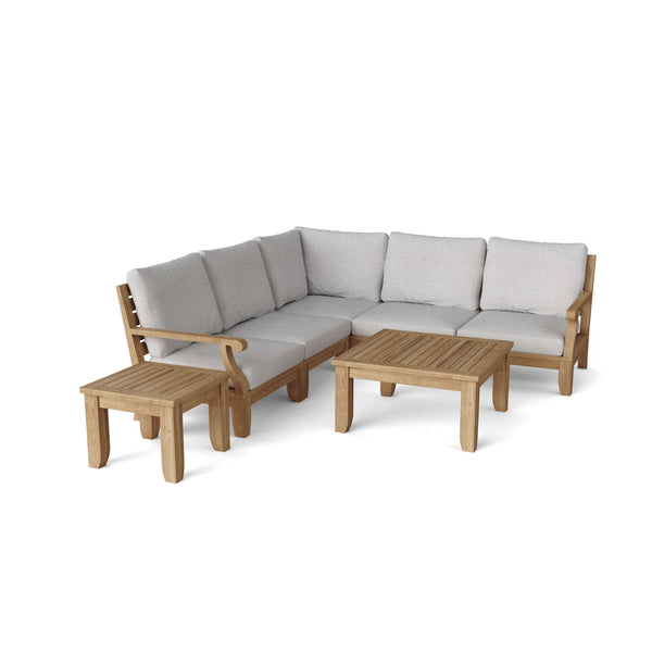 Riviera Luxe 7-Pieces Modular Set with Square Tables - Set-96