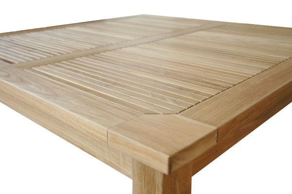 47" Windsor Square Small Slat Dining Table - TB-047SS