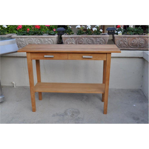 Atlanta Rectangular Serving Table w/ 2 Drawers and 1 Shelf - TB-4717ST
