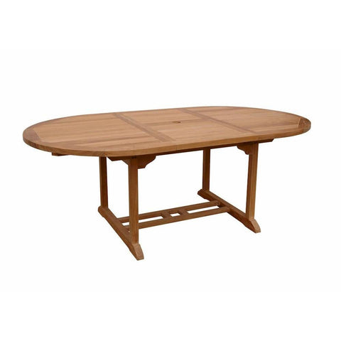 Bahama 71" Oval Extension Table Extra Thick Wood - TBX-071VT