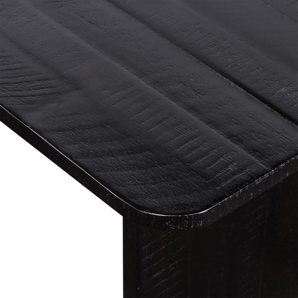 Wooden Coffee Table With Metal Accents, Gold And Black