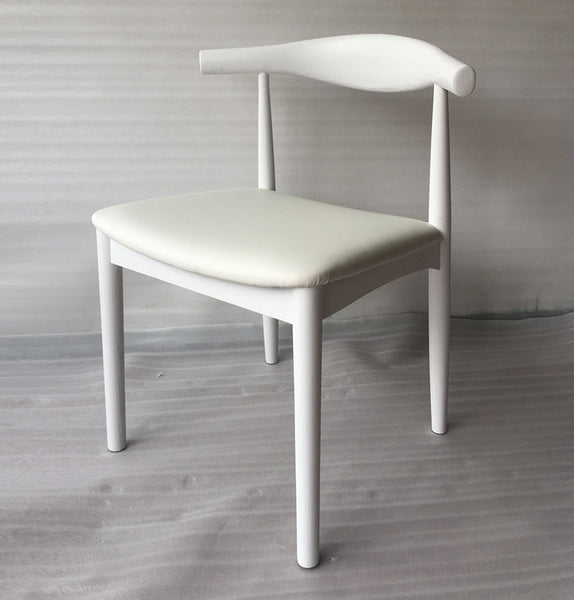 Hannah Chair - White & White Leather