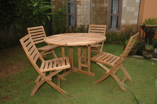 Andrew Butterfly Folding 5-pieces Dining Set - Set-35