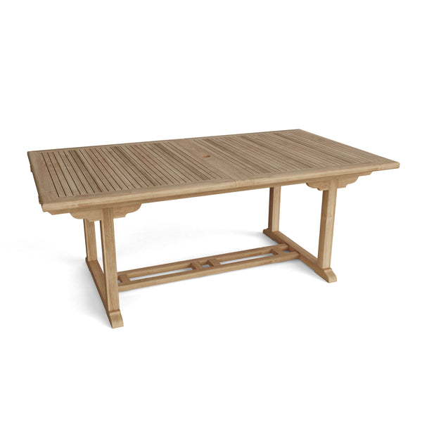 Valencia 117" Rectangular Table w/ Double Extensions - TBX-117RD